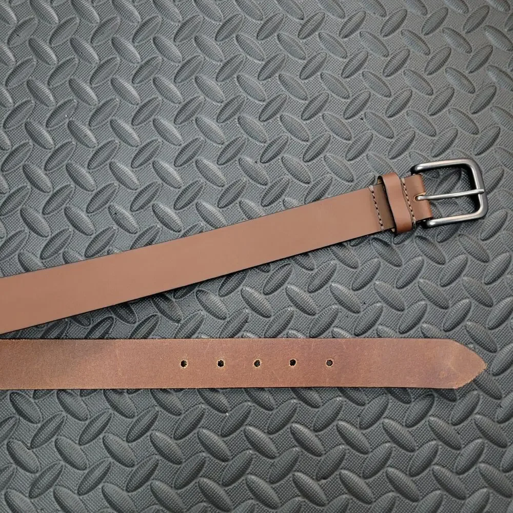 Timberland Genuine Leather Belt Size 36 Brown Made in USA